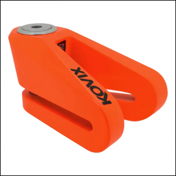 Bloccadisco Kovix KVZ perno 14 mm arancio fluo