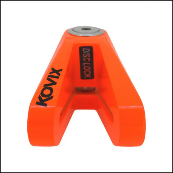 Bloccadisco Kovix KVZ perno 14 mm arancio fluo